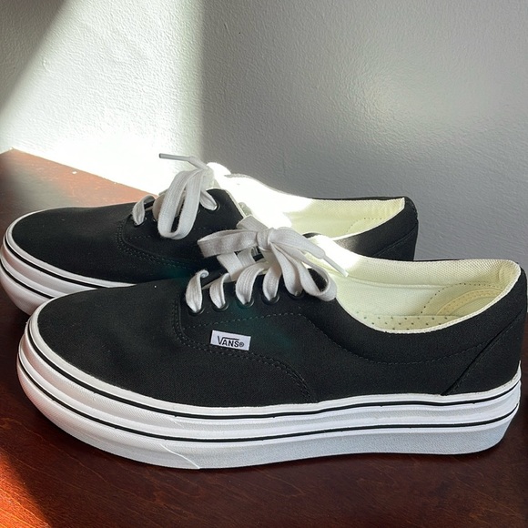 Men’s new vans black stack on shoe sneaker size 9 - Picture 3 of 4